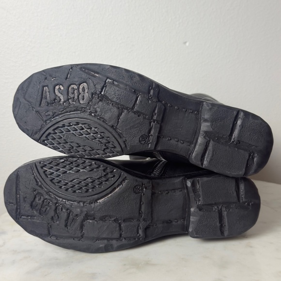 A.S.98 Siggs Mid Size Leather Boot Zipper Black Size 8 Women NWOT - Picture 10 of 13